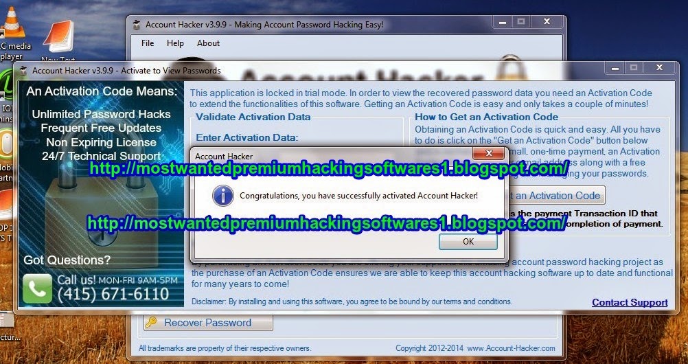 how to account hacker v3.9.9 activation online code